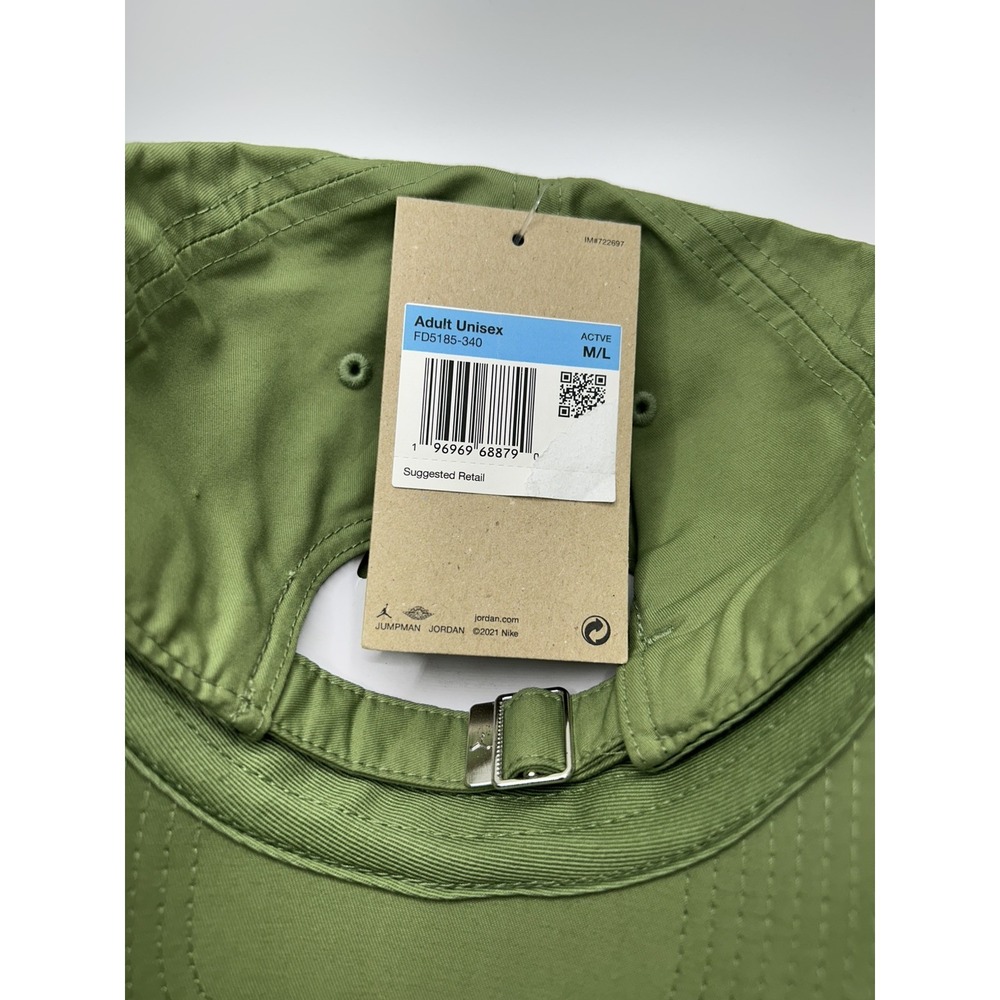 Nike Air Jordan Club Cap Hat Unstructured Olive M/L Adult Unisex FD5185-340 - Picture 4 of 5
